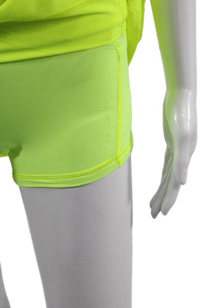 Lululemon Women Yellow Short Skort 86% Polyester 14% Elastane Size 0