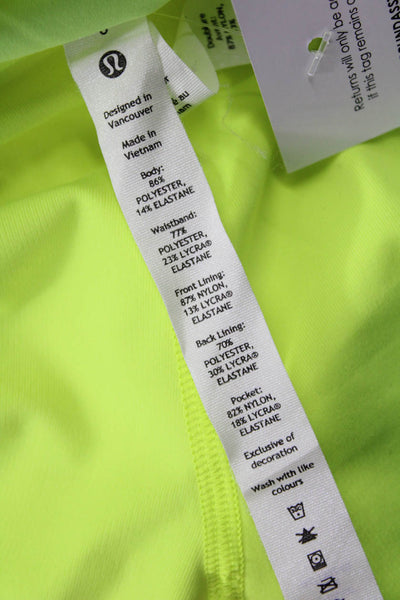 Lululemon Women Yellow Short Skort 86% Polyester 14% Elastane Size 0