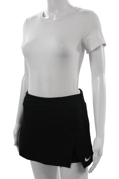 Nike Women Black Skort Short 88% Polyester 12% Spandex Size S