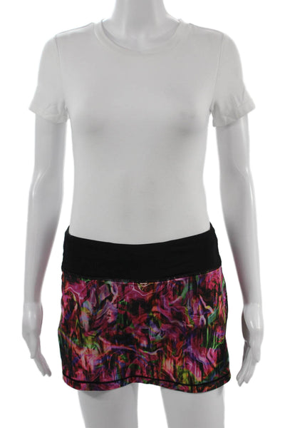 Lululemon Womens Black Nylon Blend Skort Short Size 4