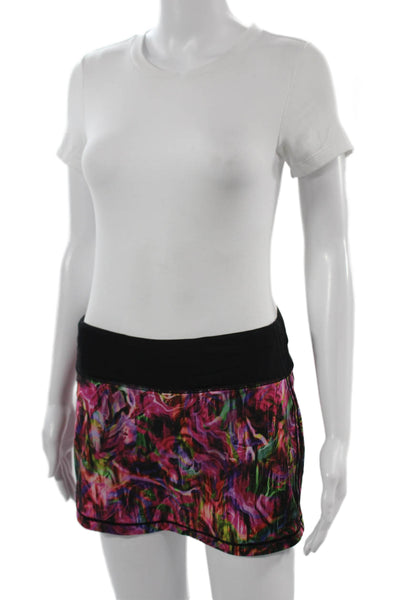 Lululemon Womens Black Nylon Blend Skort Short Size 4