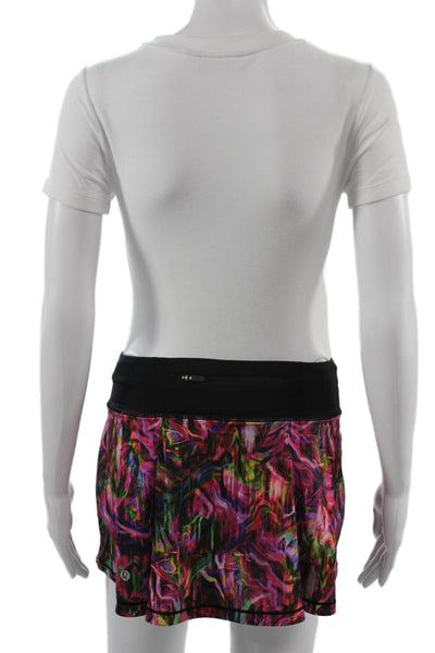 Lululemon Womens Black Nylon Blend Skort Short Size 4