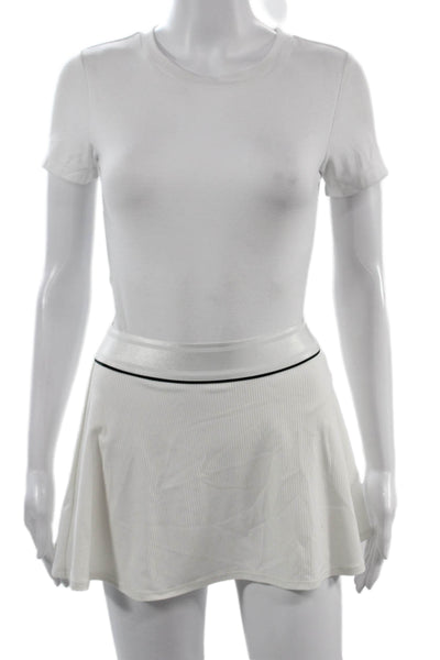Nike Women A-Line Skater Mini Skort White Striped Size XS