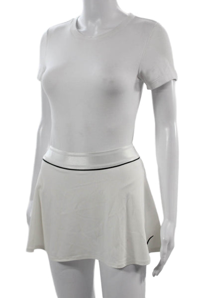Nike Women A-Line Skater Mini Skort White Striped Size XS