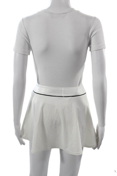 Nike Women A-Line Skater Mini Skort White Striped Size XS