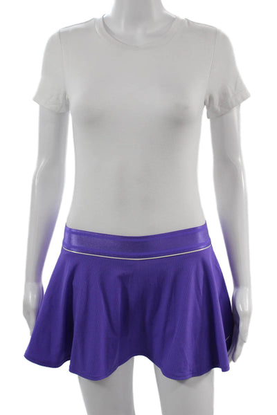 Nike Women Flare Skater Skort Solid Purple Size L