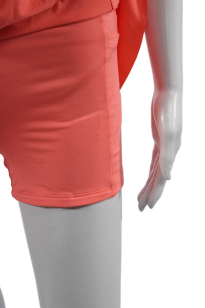 Athleta Womens Orange Skater Skort Short Solid Petite Stretch Size XS