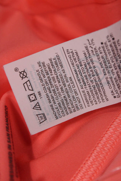Athleta Womens Orange Skater Skort Short Solid Petite Stretch Size XS