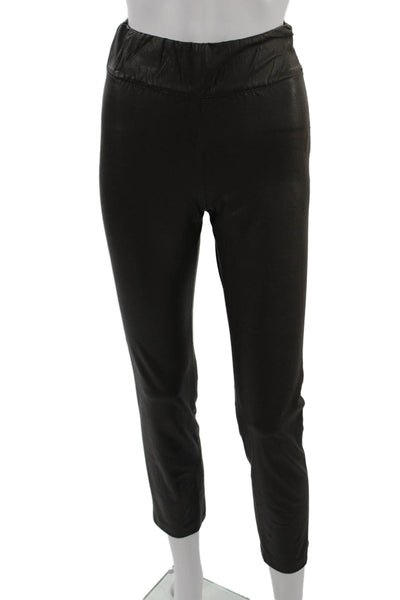 Brochu Walker Womens Ankle Cropped Pants Black Zip Size XS