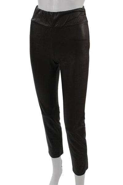 Brochu Walker Womens Ankle Cropped Pants Black Zip Size XS