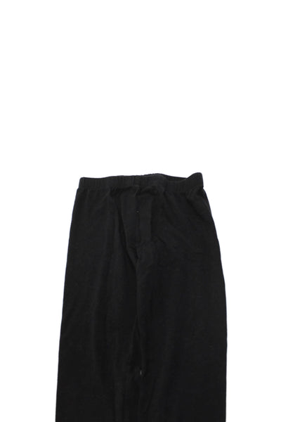 Splendid Girls Solid Cotton Blend Ankle Leggings Black Size 10