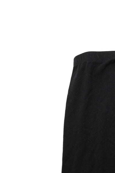 Splendid Girls Solid Cotton Blend Ankle Leggings Black Size 10
