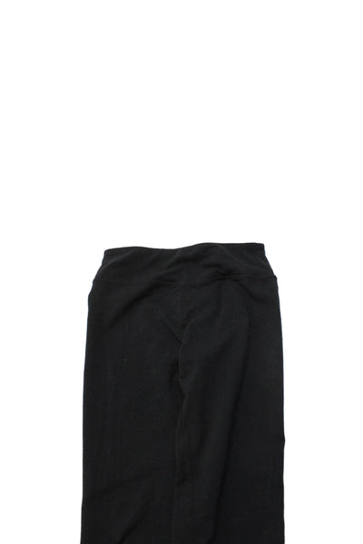 Zella Girls Solid Elastic Waist Ankle Leggings Black Size 10/12