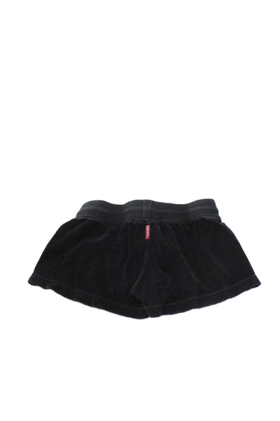 Hard Tail Girls Terry Drawstring Waist Shorts Gray Size S