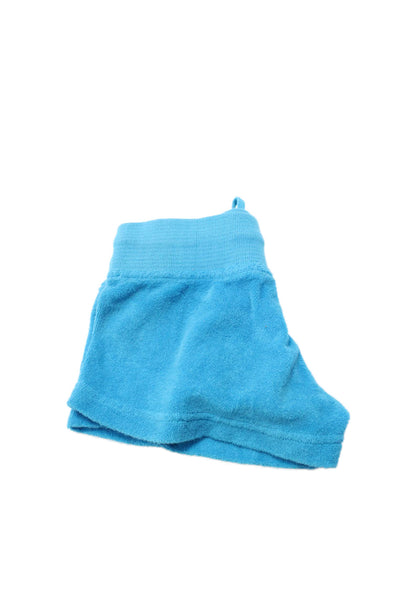 Hard Tail Girls Terry Drawstring Waist Shorts Blue Size M