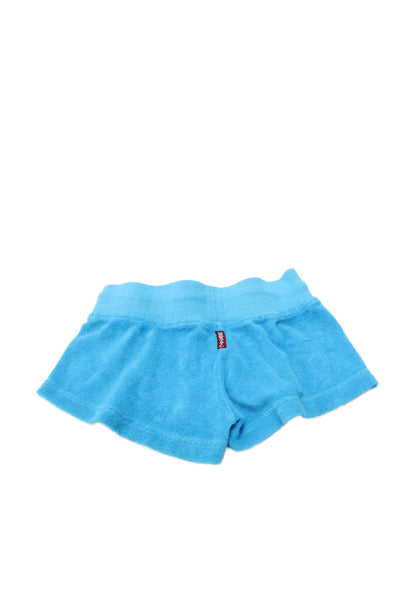 Hard Tail Girls Terry Drawstring Waist Shorts Blue Size M