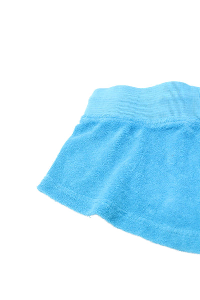 Hard Tail Girls Terry Drawstring Waist Shorts Blue Size M