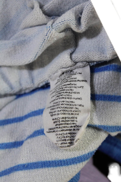 PJ Salvage Unisex Sweat Striped Blue Drawstring Shorts Size XS