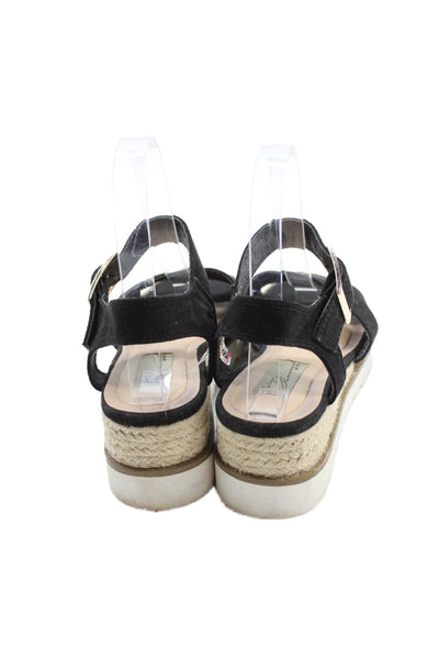 Vintage Havana Girls Leather Ankle Strap Sandals Black Size 2
