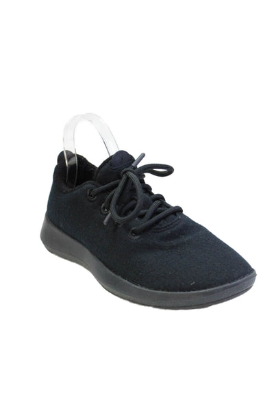 Allbirds Womens Lace Up Low Top Wool Running Sneakers Black Size 9