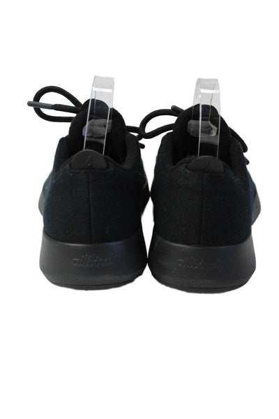 Allbirds Womens Lace Up Low Top Wool Running Sneakers Black Size 9