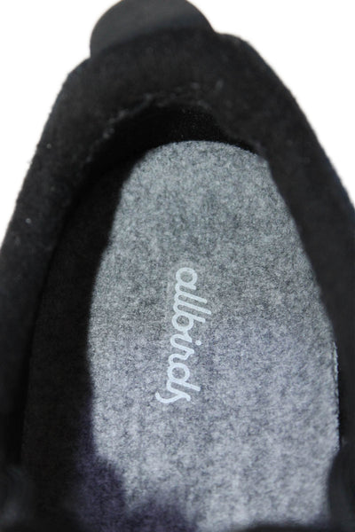 Allbirds Womens Lace Up Low Top Wool Running Sneakers Black Size 9