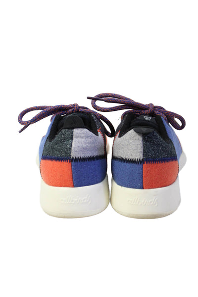 Allbirds Womens Lace Up Colorblock Wool Running Sneakers Gray Orange Size 9