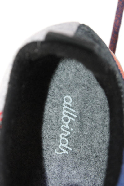 Allbirds Womens Lace Up Colorblock Wool Running Sneakers Gray Orange Size 9
