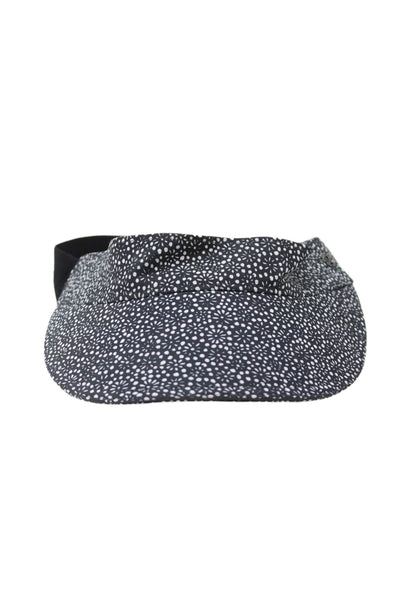 Lululemon Womens Adjustable Logo Band Fireworks Visor Hat Black White One Size