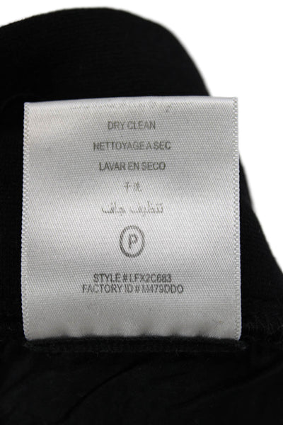 BCBGMAXAZRIA Unisex Black Jogger Sweatpants Drawstring Viscose Wool Size S