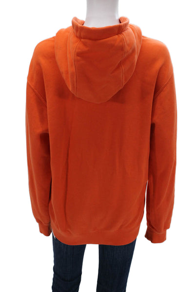 Nike Unisex Orange Pullover Hoodie Size L