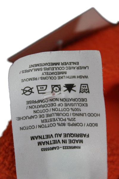 Nike Unisex Orange Pullover Hoodie Size L