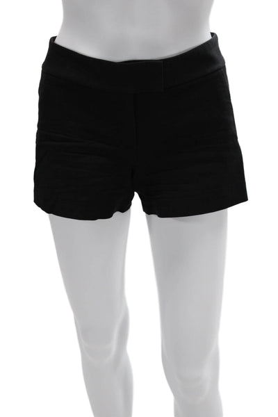 Theory Unisex Black Cotton Stretch Shorts Designer Size 00