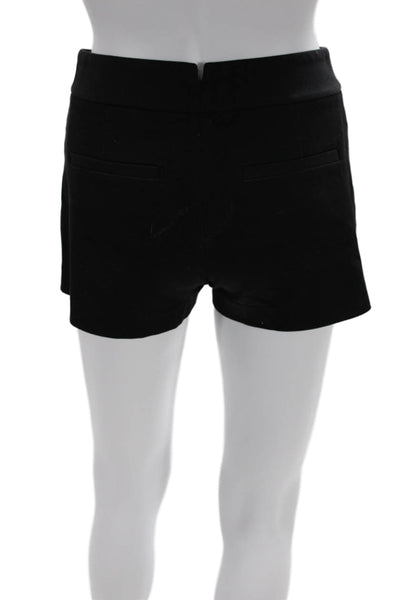 Theory Unisex Black Cotton Stretch Shorts Designer Size 00