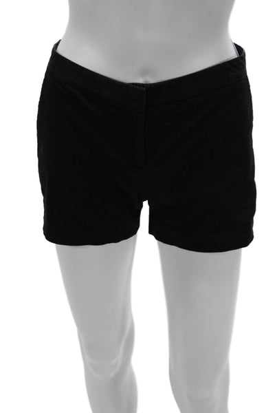Theory Unisex Chino Shorts Black 95% Cotton 5% Elastane Size 0