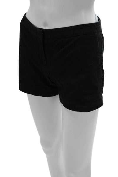 Theory Unisex Chino Shorts Black 95% Cotton 5% Elastane Size 0