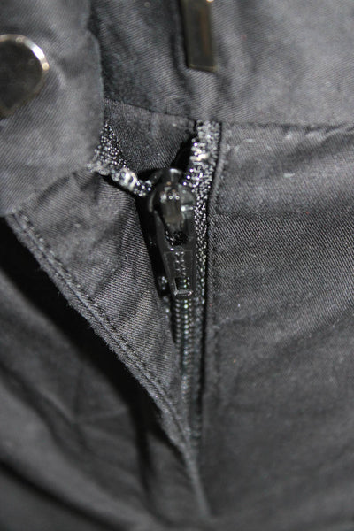 Theory Unisex Chino Shorts Black 95% Cotton 5% Elastane Size 0