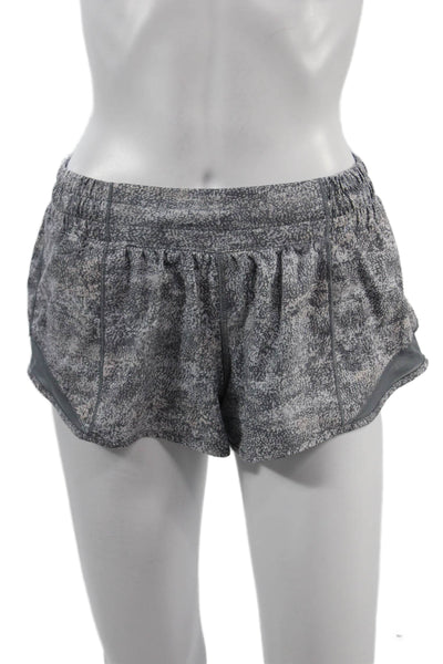 Lululemon Women Gray Nylon Blend Army Shorts Size 8