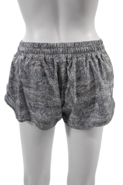 Lululemon Women Gray Nylon Blend Army Shorts Size 8