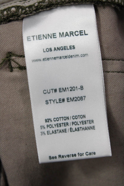 Etienne Marcel Womens Ankle Cropped Skinny Camouflage Dark Gray Jeans Size 26