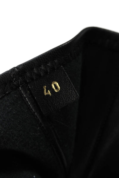 Stella McCartney Womens Square Toe Platform Heeled Boots Black Size 10