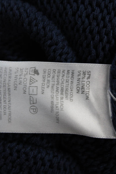 Tommy Bahama Unisex Dark Blue Bohemian Pullover Sweater Short Sleeve Size L