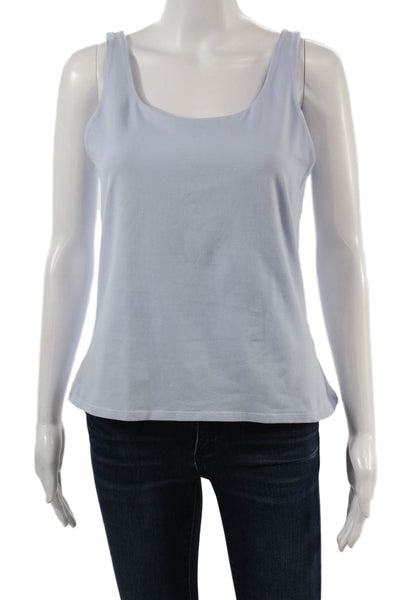J Jill Womens Basic Light Blue Sleeveless Tank Size L
