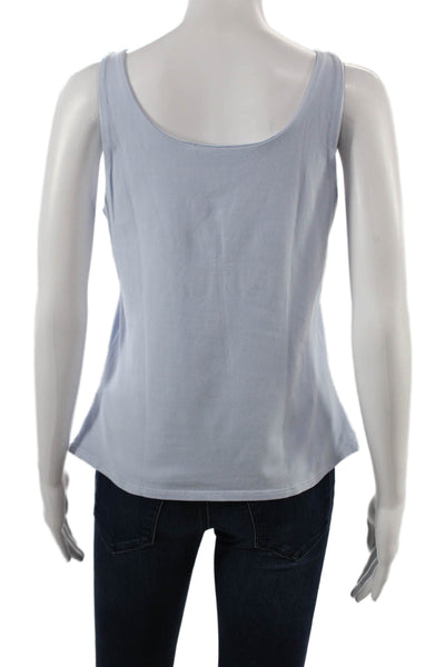 J Jill Womens Basic Light Blue Sleeveless Tank Size L