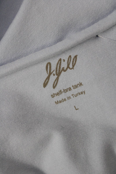 J Jill Womens Basic Light Blue Sleeveless Tank Size L