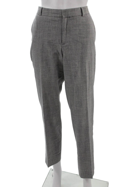 Banana Republic Unisex Gray Dress Pants Hook & Eye 88% Polyester Size 8