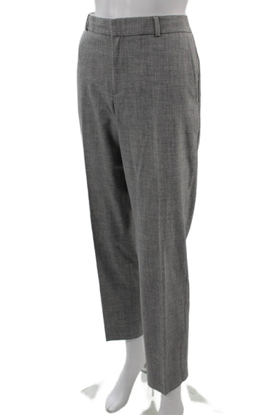 Banana Republic Unisex Gray Dress Pants Hook & Eye 88% Polyester Size 8