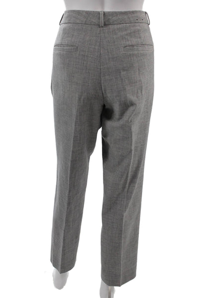 Banana Republic Unisex Gray Dress Pants Hook & Eye 88% Polyester Size 8