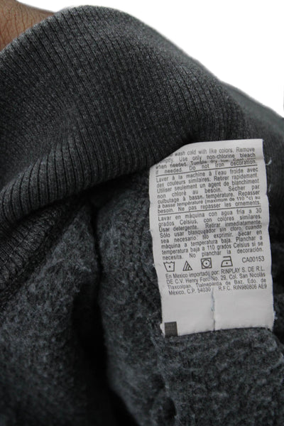 Champion Mens Pullover Hoodie Dark Gray Graphic Drawstring Sports Size S
