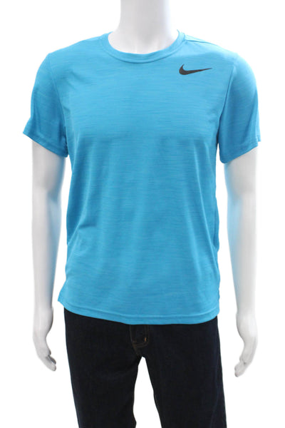 Nike Mens Blue Sports T-Shirt Short Sleeve Crew Neck Polyester Size S